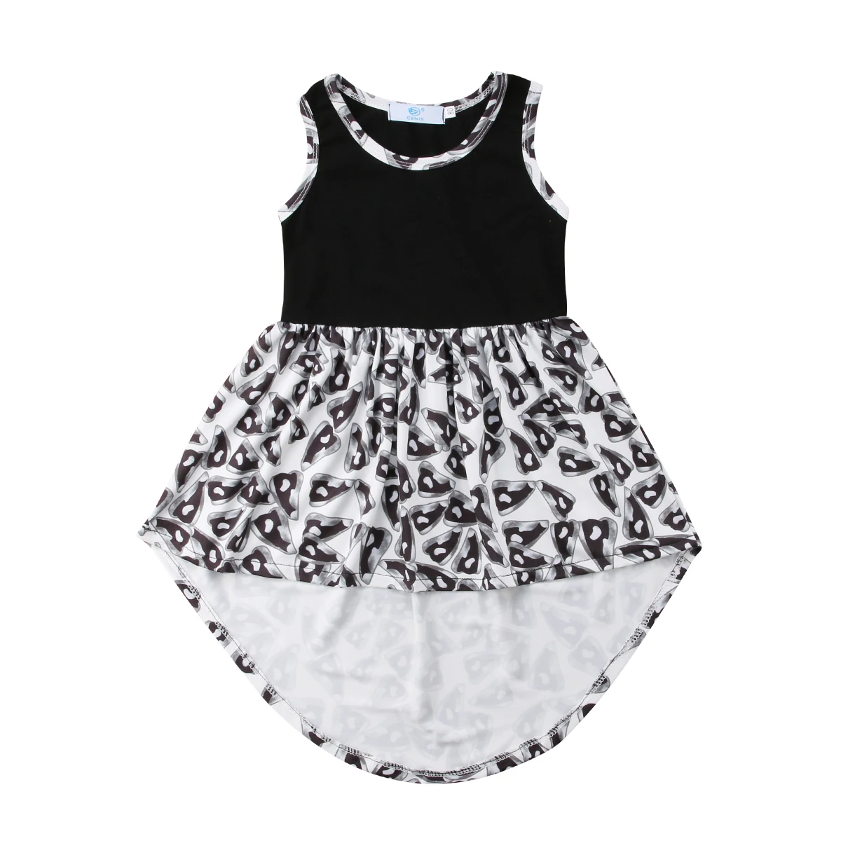 

Hot 2018 New Summer Dress Toddler Kids Baby Girls Lovely Birthday Clothes Blue Party Gown Dresses
