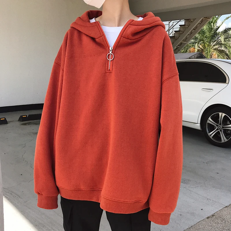 

2019 Spring Zipper hoodie men Male Even Hat Pullover Sweatshirts men's hoodies cotton Casual Long Sleeve Hooded Clothes Top