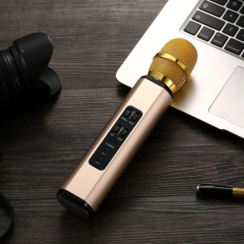 MEMTEQ 1 шт. Новый K6 беспроводной Bluetooth микрофон двойной динамик Портативный Умный