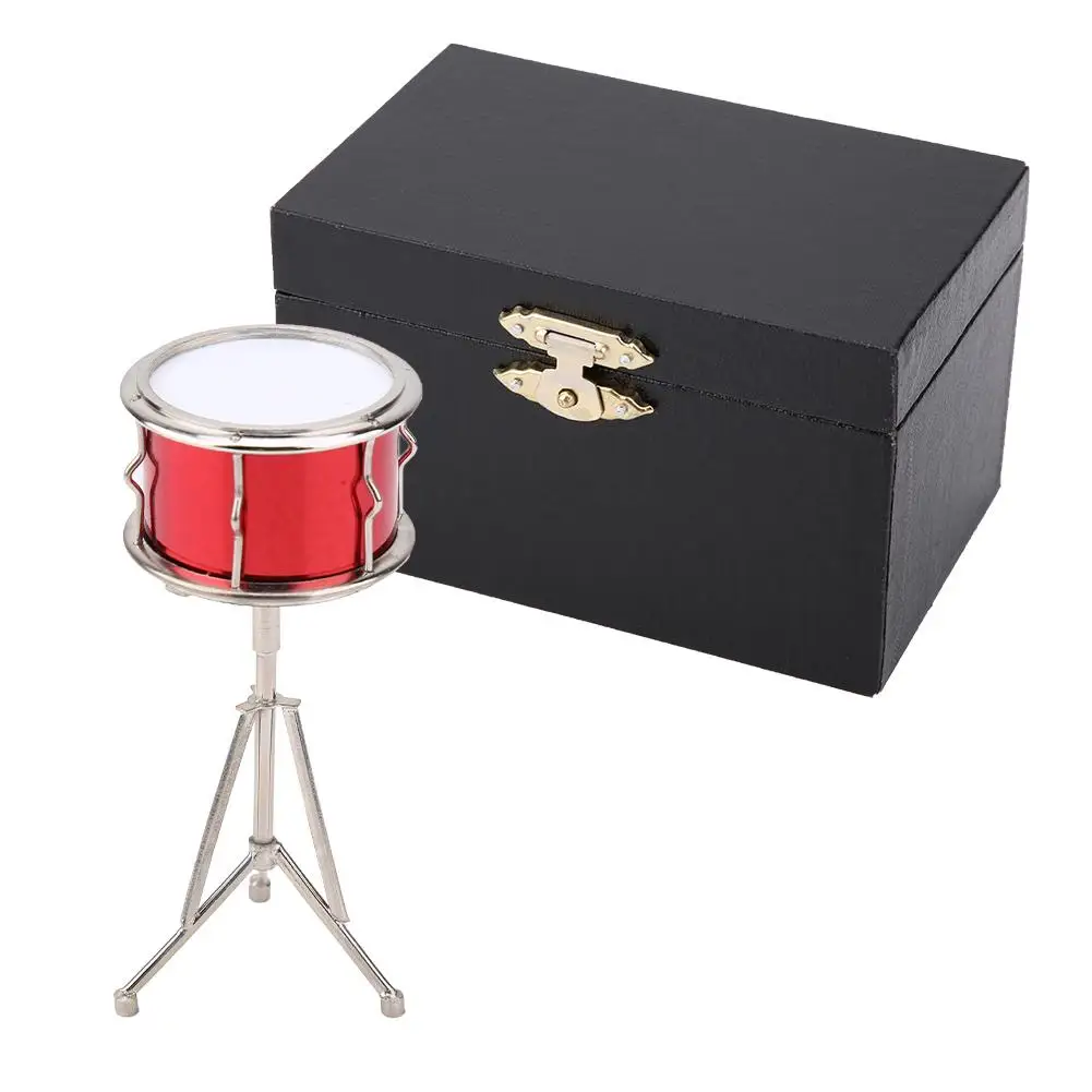 

High Quality Miniature Musical Instruments Snare Drum Model Display Mini Musical Ornaments Craft Home Decor