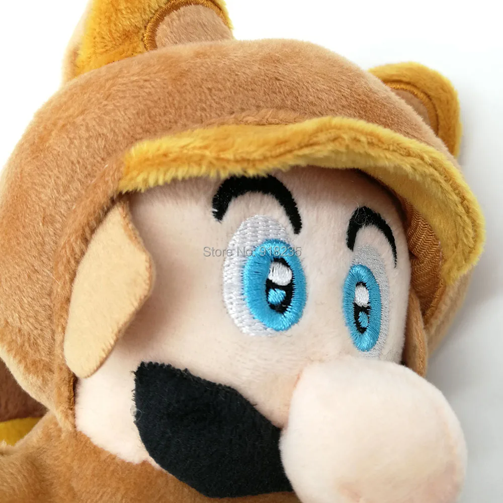 Отель 20 см Super Mario Bros. Tanooki Марио плюшевые куклы мягкие детские подарочные игрушки