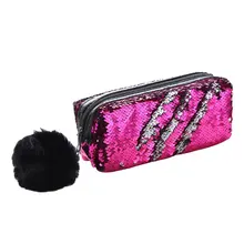 

Women Mermaid Sequin Glitter Cosmetic Bag Toiletry Bathing Make Up Organizer Bag Multifunctional Storage Bag Case