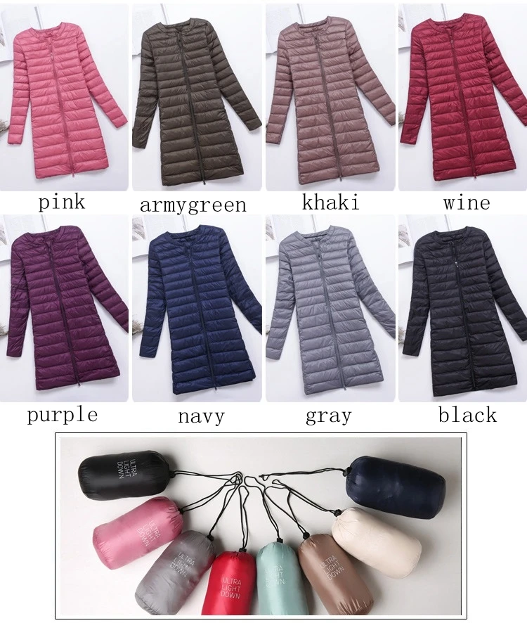  NewBang Brand Down jacket female Long Duck Down Jacket Women Lightweight Warm Linner Slim Portable 