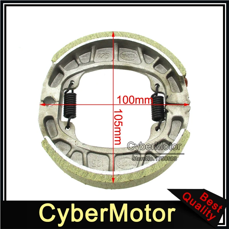 CG125 105mm Brake Drum Shoe For Baja Motorsports Mini Bike MB165 MB200