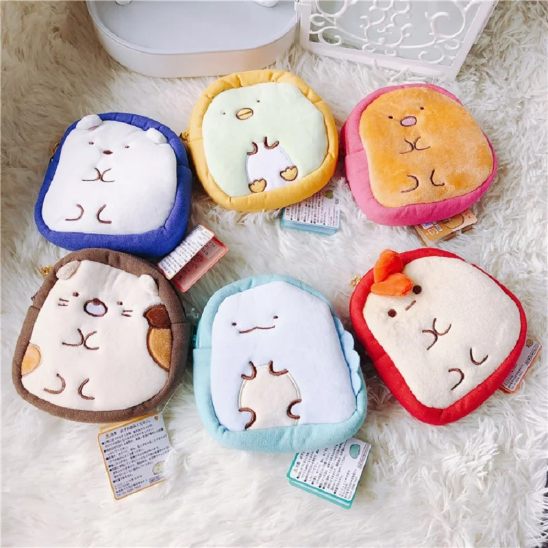 Милые японские анимационные плюшевые сумки Sumikko guurashi кошелек для игрушек San X Corner