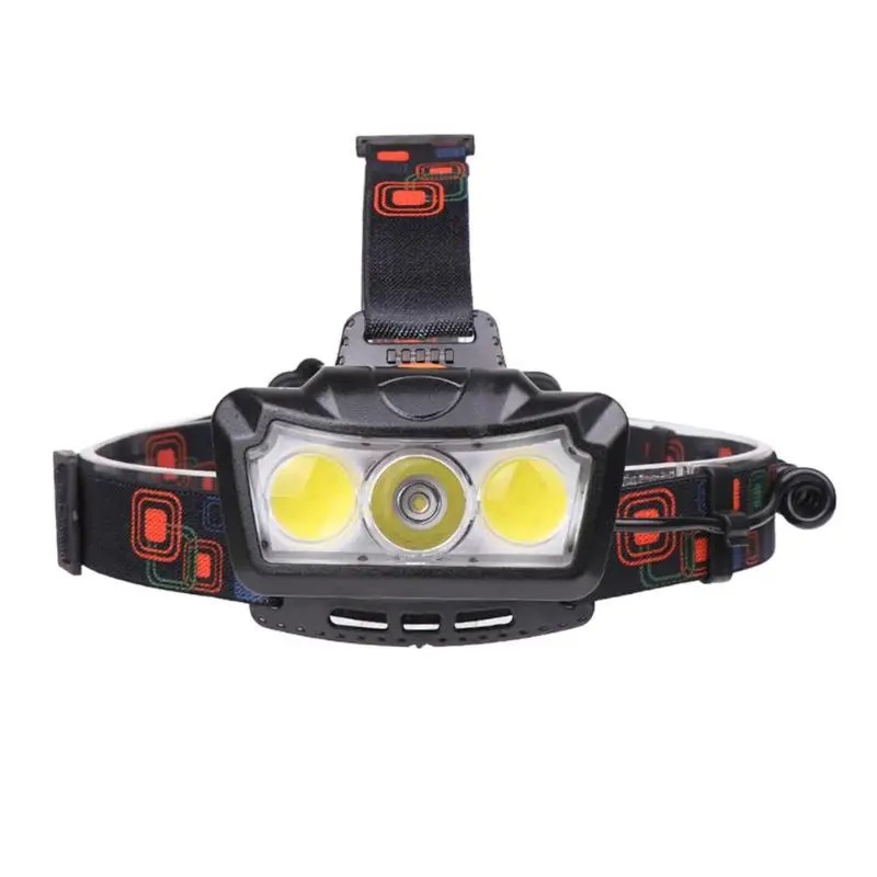 

Portable T6+COB LED Headlight 4 Modes Flashlight Torch Headlamp Lantern use battery by Fishing add a gif