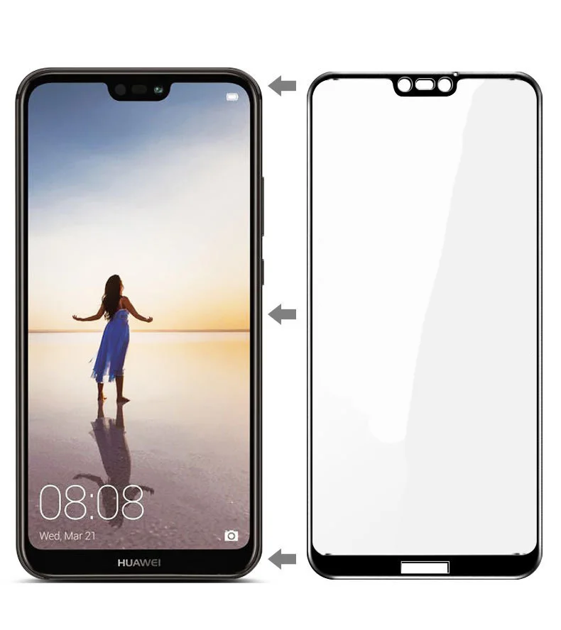 3 шт./лот Huawei P10 Plus углеродное волокно стеклянная пленка Lite ультратонкая 3D