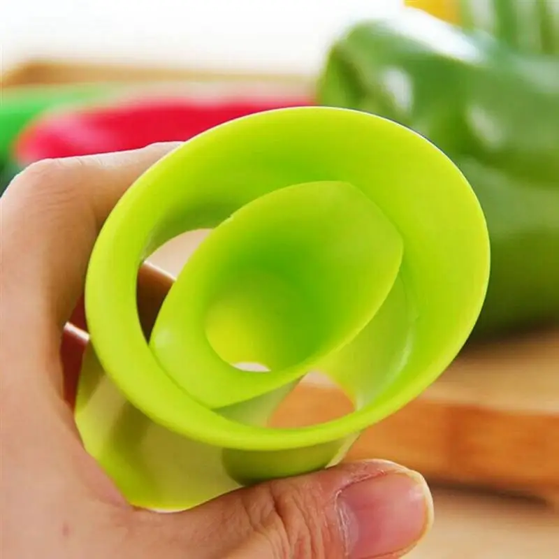 3 шт. Многофункциональный зеленый перец плод Овощечистка и нож для чистки нарезки