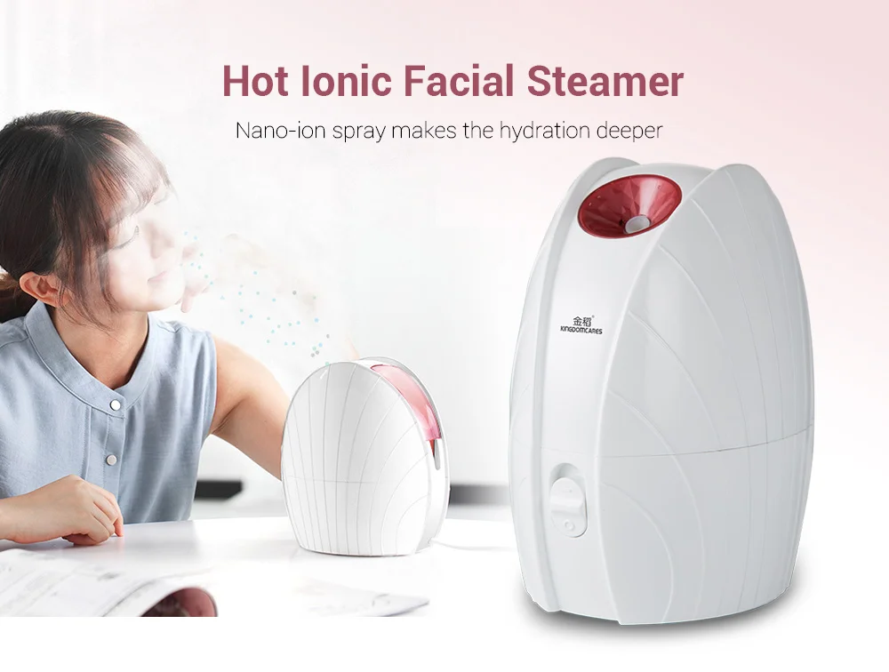 

KINGDOMCARES KD2335 120ml Electric Facial Steamer Home SPA Face Skin Care Humidifier Hot Ionic Spray Women Facial cleaning Tools