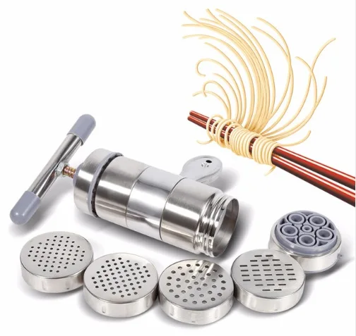

Pasta Maker Noodle Making Machine Dough Cutter Roller Fruits Juicer+5 Mode Heads