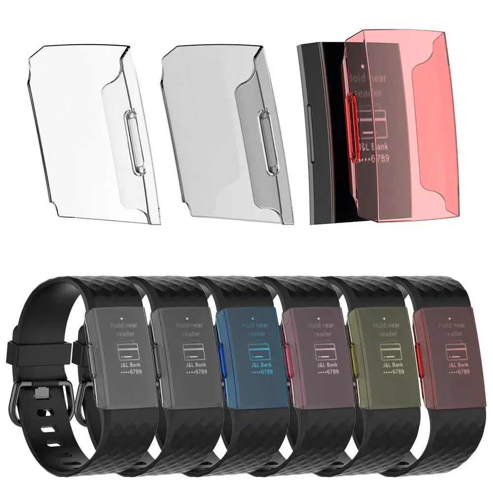Для Fitbit Charge 3 прозрачный жесткий защитный чехол из поликарбоната ультратонкий