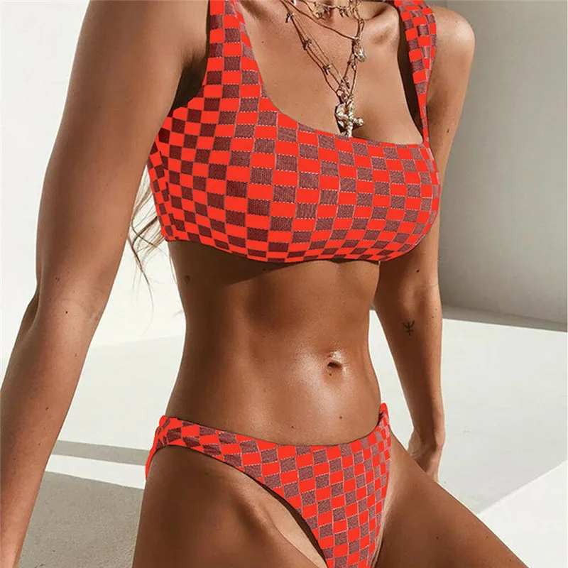 

Fashion Casual Slim Solid women's Summer Sexy Swimsuit Push Up Bikini Set Beachwear Swimsuit Summer Clothes For Girls