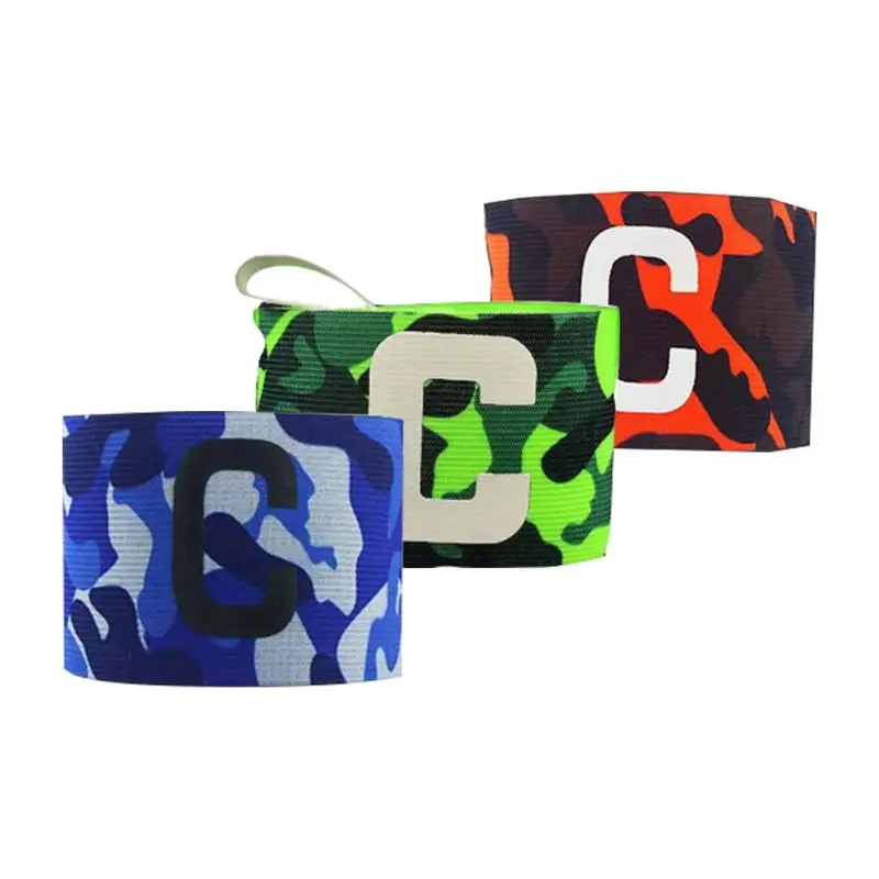 

1pcs Colored Leader Competition Captain Armband Football Soccer Player Breathable Flexible Adjustable Sports Elastic Bands