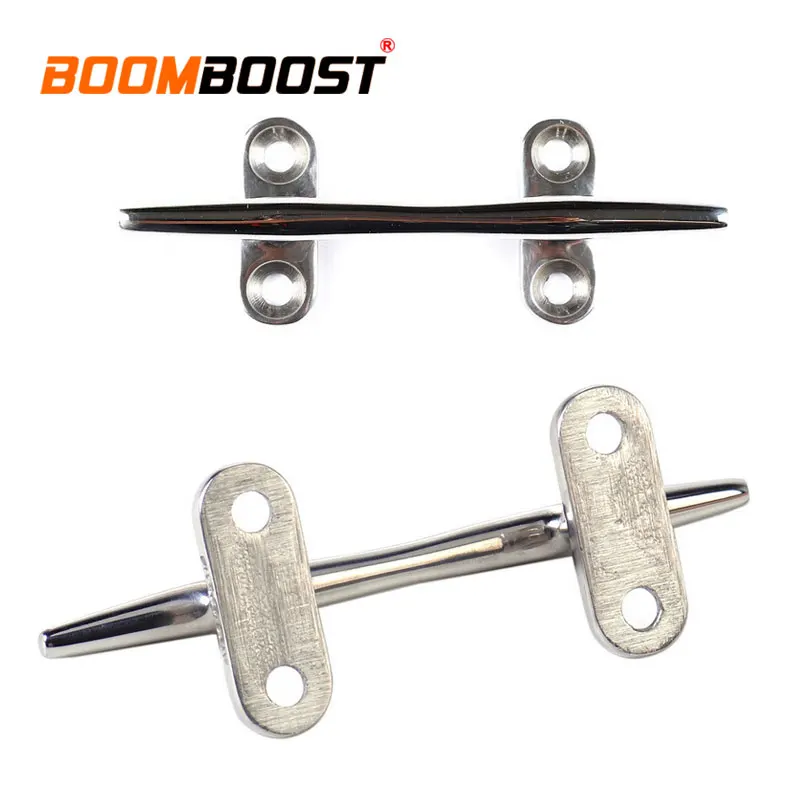 2Pcs Cravatta Argento Ferramenteria E Attrezzi Dock Ponte In Acciaio Inox Chiavistello 316 Linea Di Corda Da 4.9 Pollici Tacchetta Per Barche A Vela M