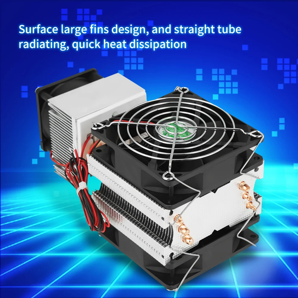 

Electronic Semiconductor Cooling System Semiconductor Refrigeration Cooler 72W DIY Cooling System Fan Computer Components 12V