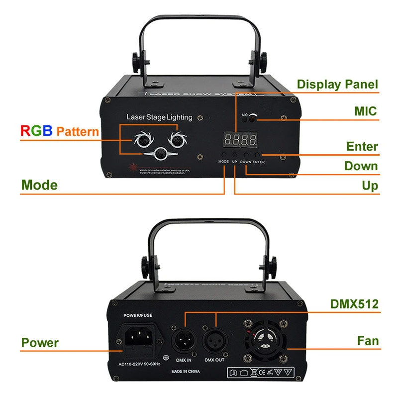 Sharelife мини DMX RGB Gobos микс гипнотический Аврора DJ Лазерный свет проектор Авто звук