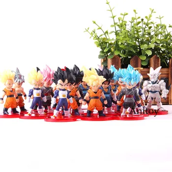 

Anime Dragon Ball Figure Action Son Goku Vegeta Vegetto Frieza Gouku PVC Collection Model Toy 21pcs/set