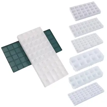 

Compartment Palette Waterproof Color Leaking Plastic Box Pigment Art Support For Watercolor Gouache Acrylic Oily Coatings