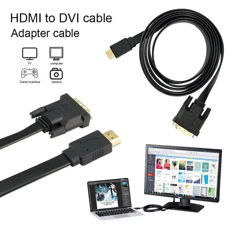 Купить F0302 HDMI к DVI 24 + 1 кабель-адаптер DVI к HDMI кабель ...