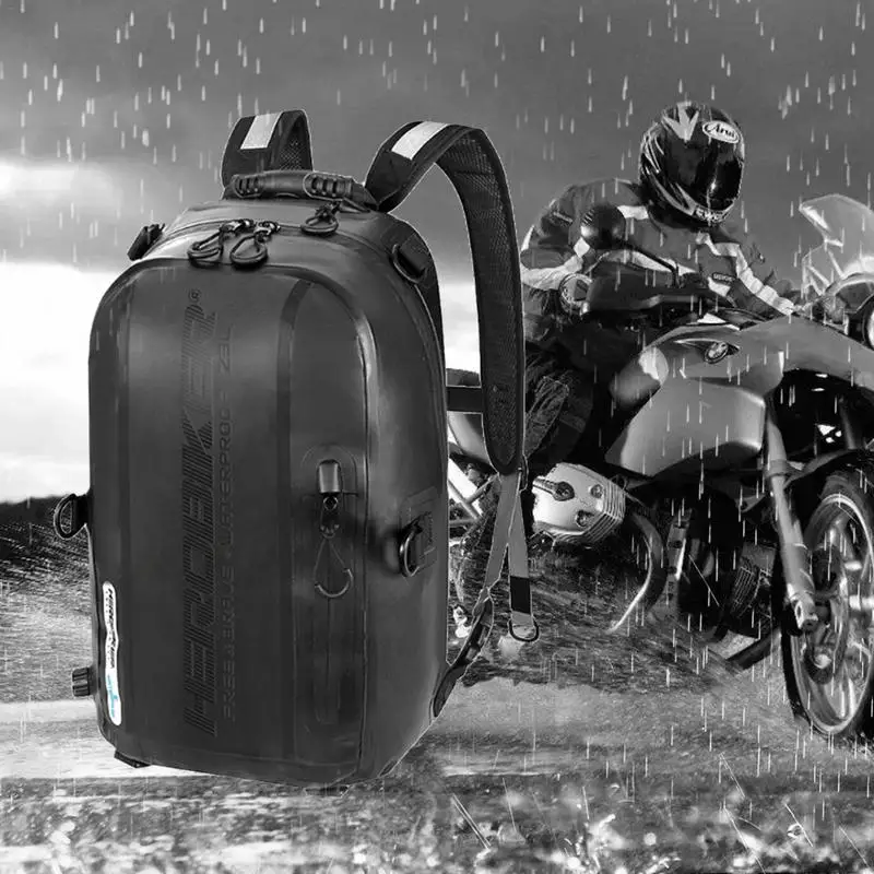 

Outdoor Sports Waterproof Backpack Motorcycle Travel Backpack With Helmet Holder Cycling Package 23L Large Capacity