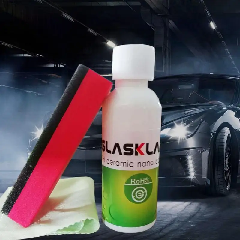 Автомобильные покрытые алмазами Нано покрытие GLASKLARE 9H керамическое 50 мл 2019 новый