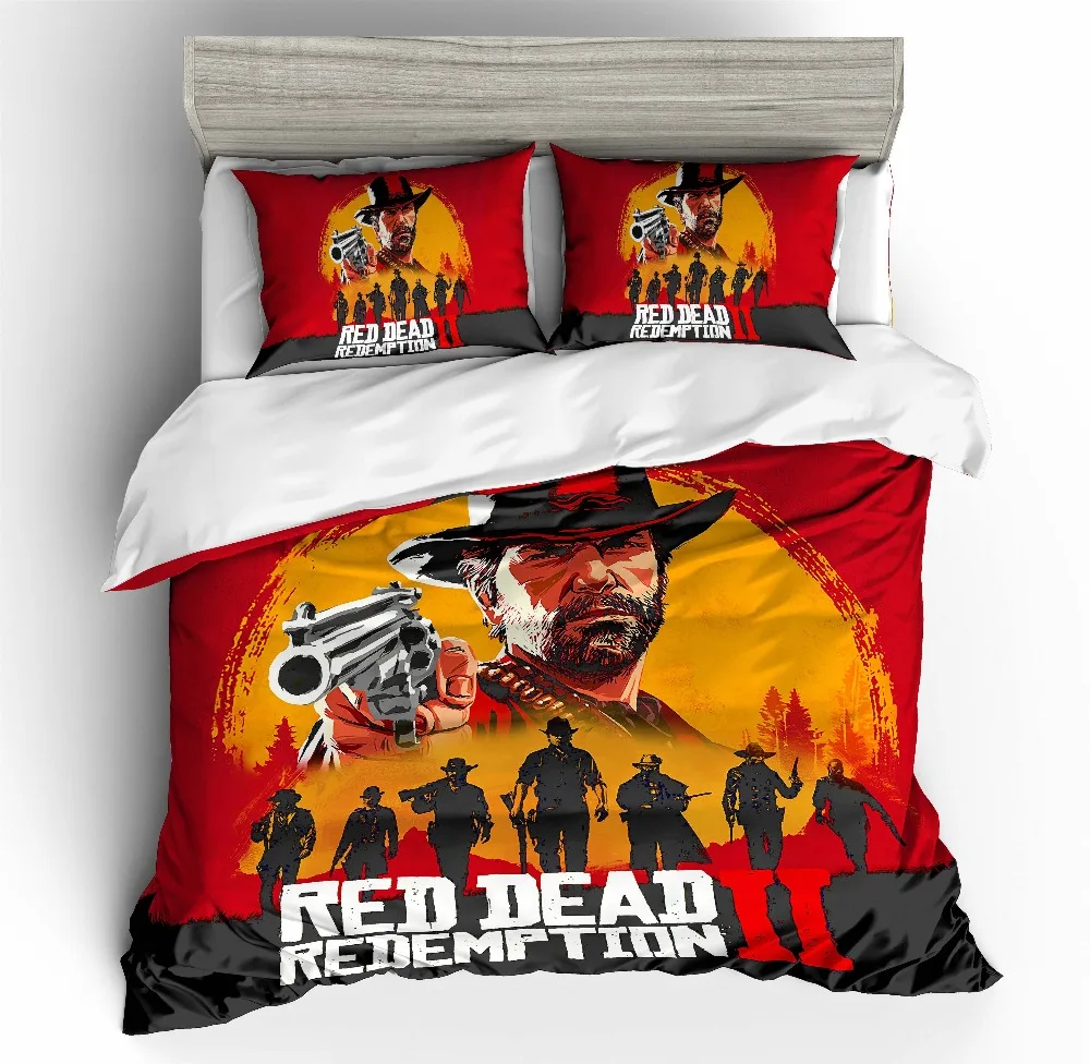 Red Dead Redemption 3D printing bedding set duvet cover set Pillowcases
