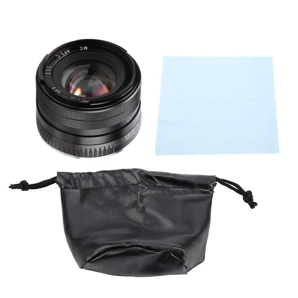 Mcoplus 35 мм f1.2 фиксированная Фокусирующая линза для Fujifilm Fuji беззеркальная камера