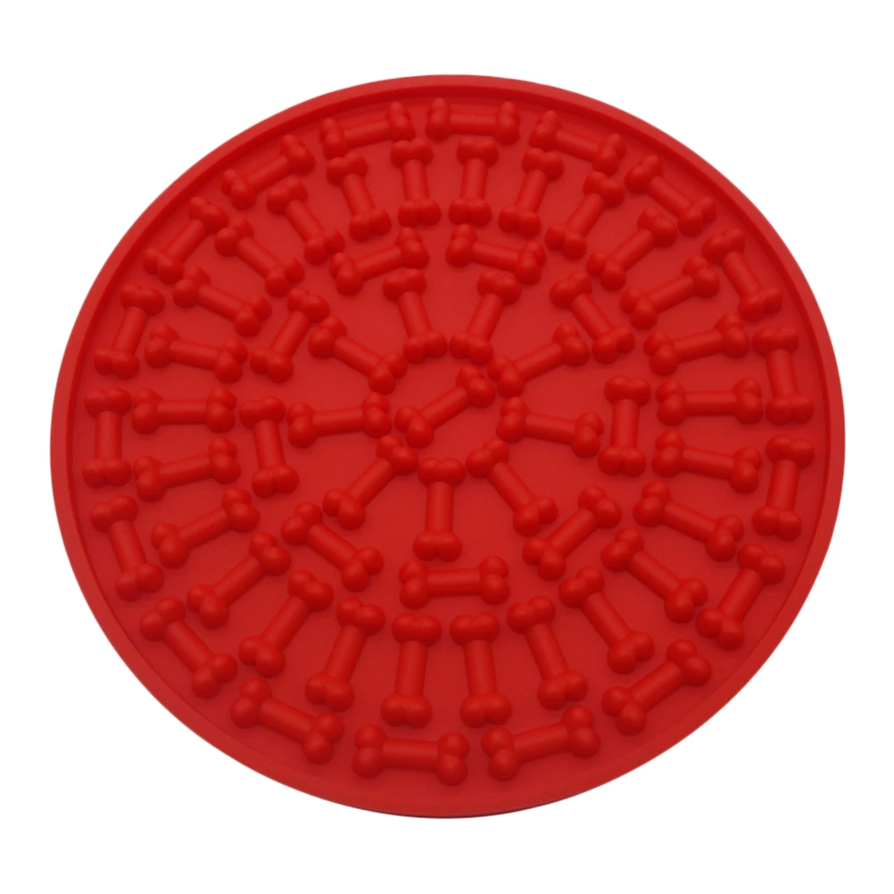 

Dog Lick Pad Bath Buddy for Pets Dog Washing Distraction Device Dog Bath Grooming Helper (Red)