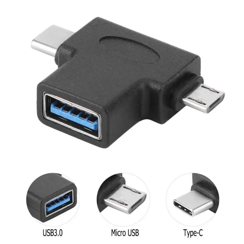 USB OTG адаптер 3 0 Женский к Micro usb type C Мужской конвертер сплиттер|Переходники и