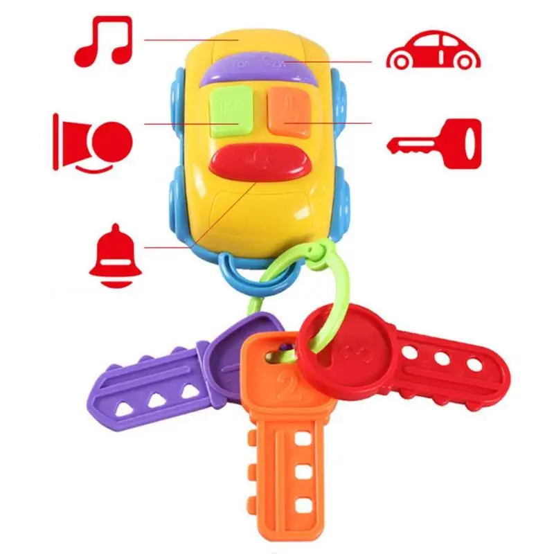Baby Toy Musical Car Key Vocal Smart Remote Car Voices Pretend Play