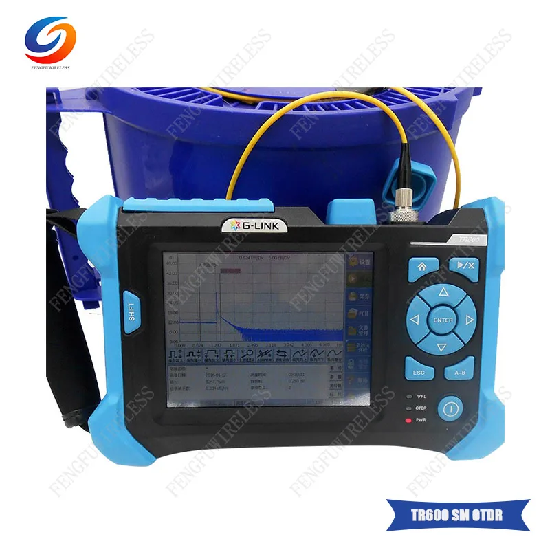 Лучшая цена и высокое качество TR600 32/30 дБ 1310/1550 нм SM OTDR тестер Встроенный 3 км VFL