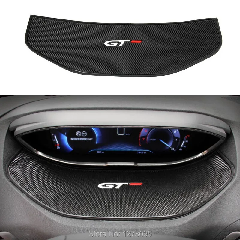 

For Peugeot 3008 GT 2016 2017 2018 5008 GT 2017 2018 Interior Dashboard Display Anti Slip Mat Inner Non-slip Pad Mats Accessory