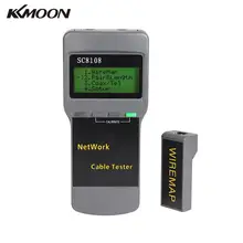 SC8108 Портативный ЖК-тестер сети метр и LAN телефонный кабель тестер и метр с ЖК-дисплеем LAN телефонный кабель метр