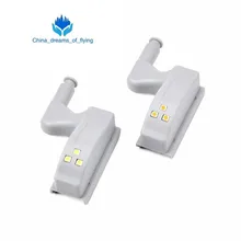 Универсальная светодиодная Сенсорная лампа с внутренним шарниром 0,3 Вт шкафчик, гардероб, буфет, 3 светодиода, Ночной светильник, Автоматическое включение/выключение лампы