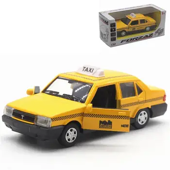 

1:32 Alloy Pull Back Taxi Model,High Simulation Ford Lada Mode Diecast Metal Toy Model