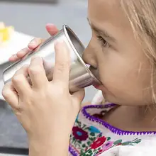 Новинка 304, пивная кружка из нержавеющей стали, антиосенняя детская чашка для воды, коническая Однослойная чашка 350 мл