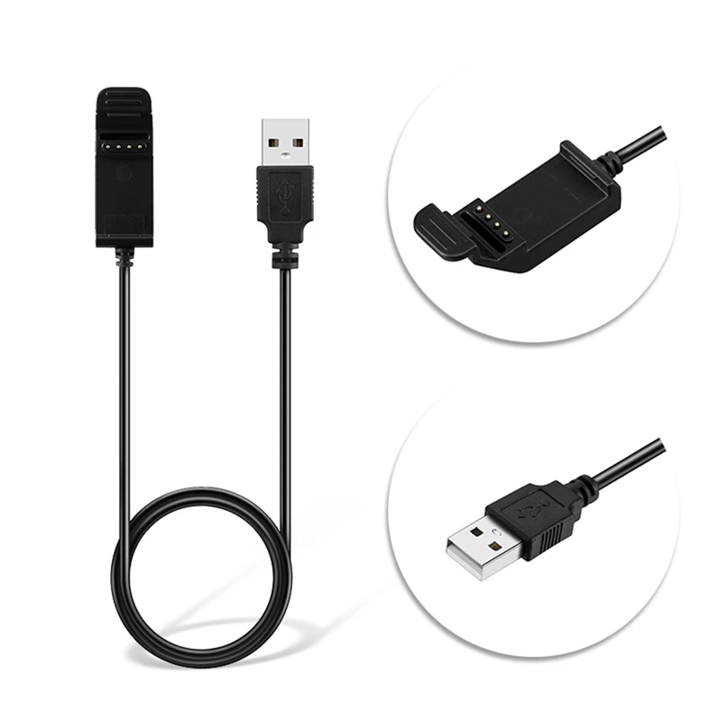 1 м USB для Garmin Edge 20 25 GPS Смарт часы браслет кабель зарядки зарядное устройство