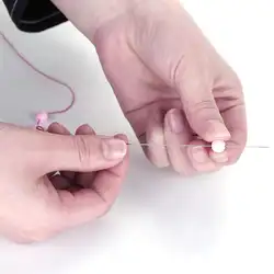 DIY профессиональные иглы для бус швейная игла шнуром легко изготовления драгоценностей
