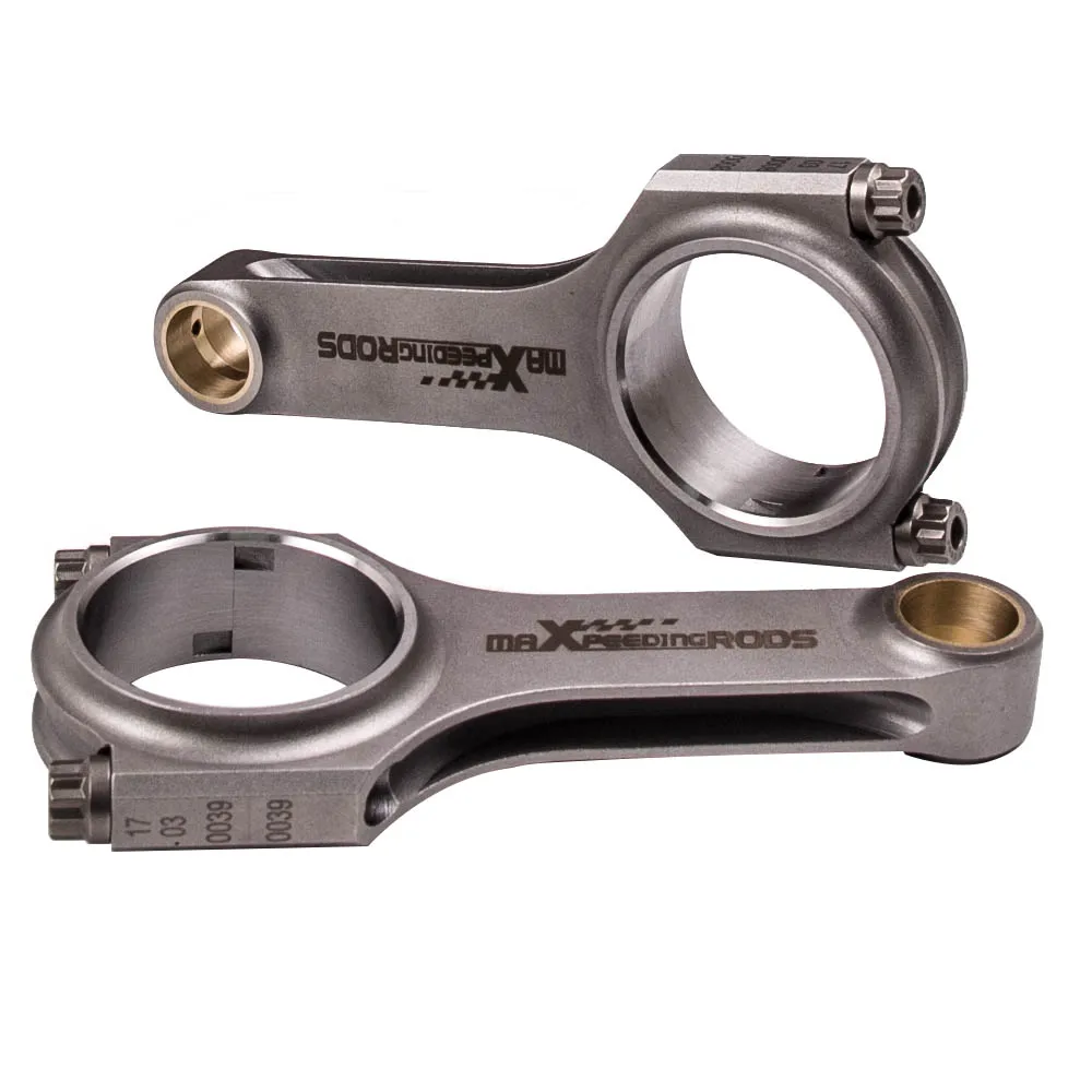 4340 Steel H-Beam Connecting Rods For VOLVO B230 B234 152mm 4 Pieces Conrods