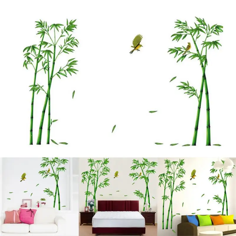 

Environmental Protection Bamboo Mural Sticker Wall Sticker Creative Bamboo Pattern Wall Art Sticker For Living Room Bedroom