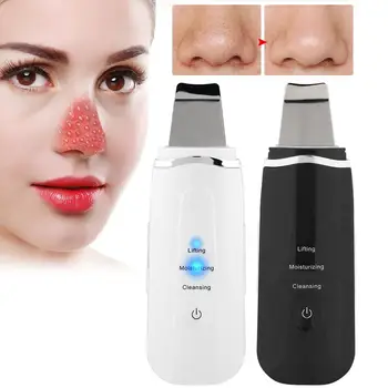

Ultrasonic Vibration Skin Scrubber Electric Deep Cleansing Spatula Blackhead Grease Removal a