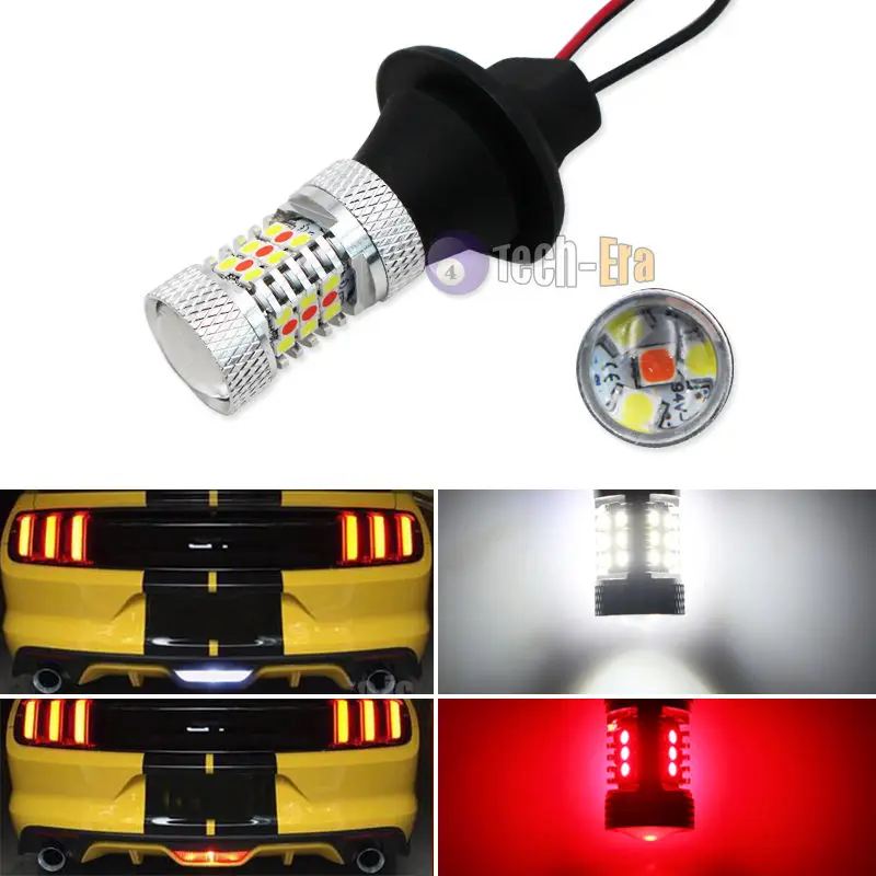 Белый/красный переключатель 3156 T25 31 SMD светодиодные лампы для 15 up Mustang резервные и