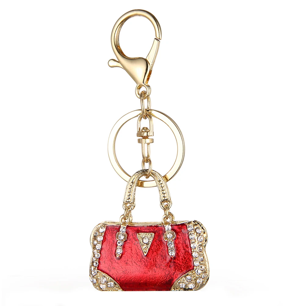 1pc Handbag Keychain Charm Fashion Rhinestone Purse Bag Pendant Hanging