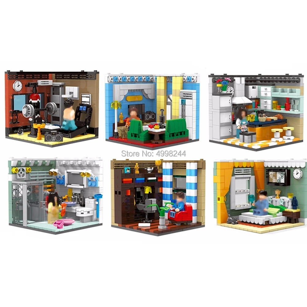 

XB01401 2116pcs 6in1 Architecture The Living House Building Block Bricks Toy