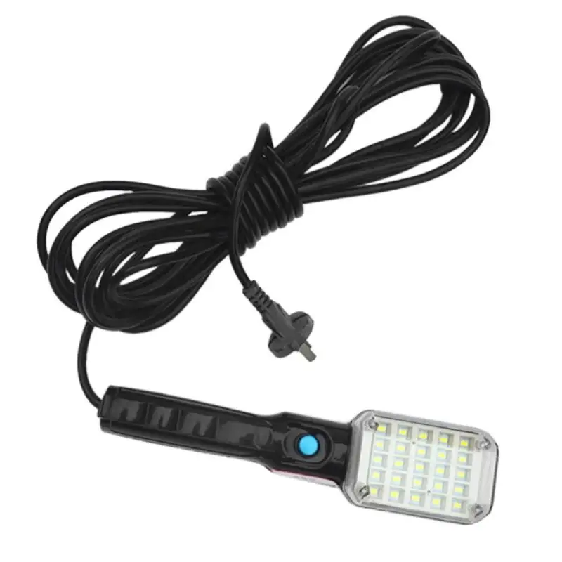AC 220V 12 5W Handheld LED Car Inspection font b Lamp b font Magnetic Work Light