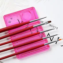 Yinikiz держатель кисточки для нейл-арта Ручка Дисплей Стенд Отдых инструмент высокое качество Пластик Японский дизайн ногтей ручка держатель