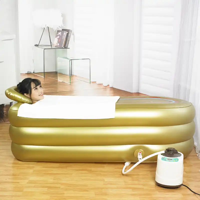 A2 Thicken Large Inflatable Bathtub Adult Bath Tub Home Warm Folding
