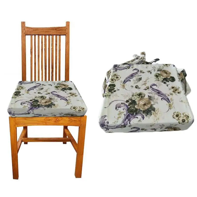 Детская подушка для сидения, обеденный стул, увеличенный регулируемый съемный, высокая плотность, губка, белье, подстилка для ребенка, студента