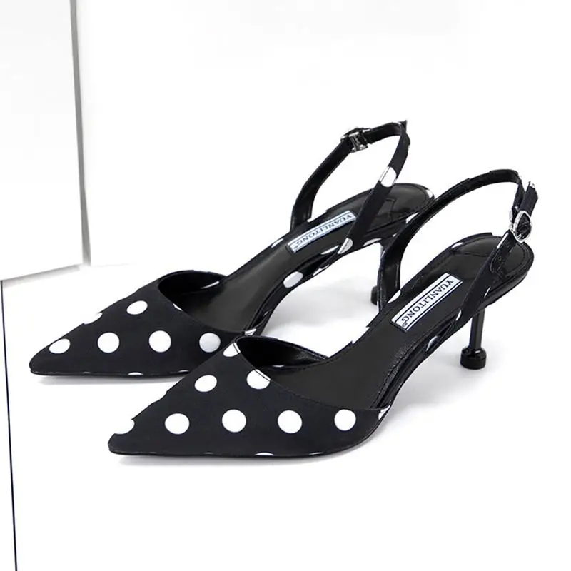 

2019 Summer New Pointed High Heels Fashion Wave Point with A Single Shoes Tide.