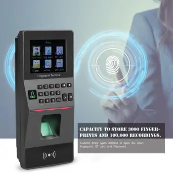 

128MB Flash + 32MB RAM RFID Fingerprint time Attendance Access Control Machine Fingerprint Reader with 2.8 Inch" Color Screen